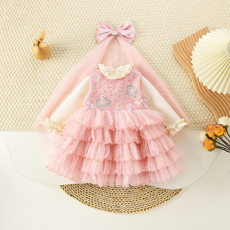 女童连衣裙春装2026新款洋气儿童公主裙套装周岁礼服宝宝网纱裙子,童装/婴儿装/亲子装,连衣裙,淘宝优惠券,粉丝福利购,淘宝优惠卷