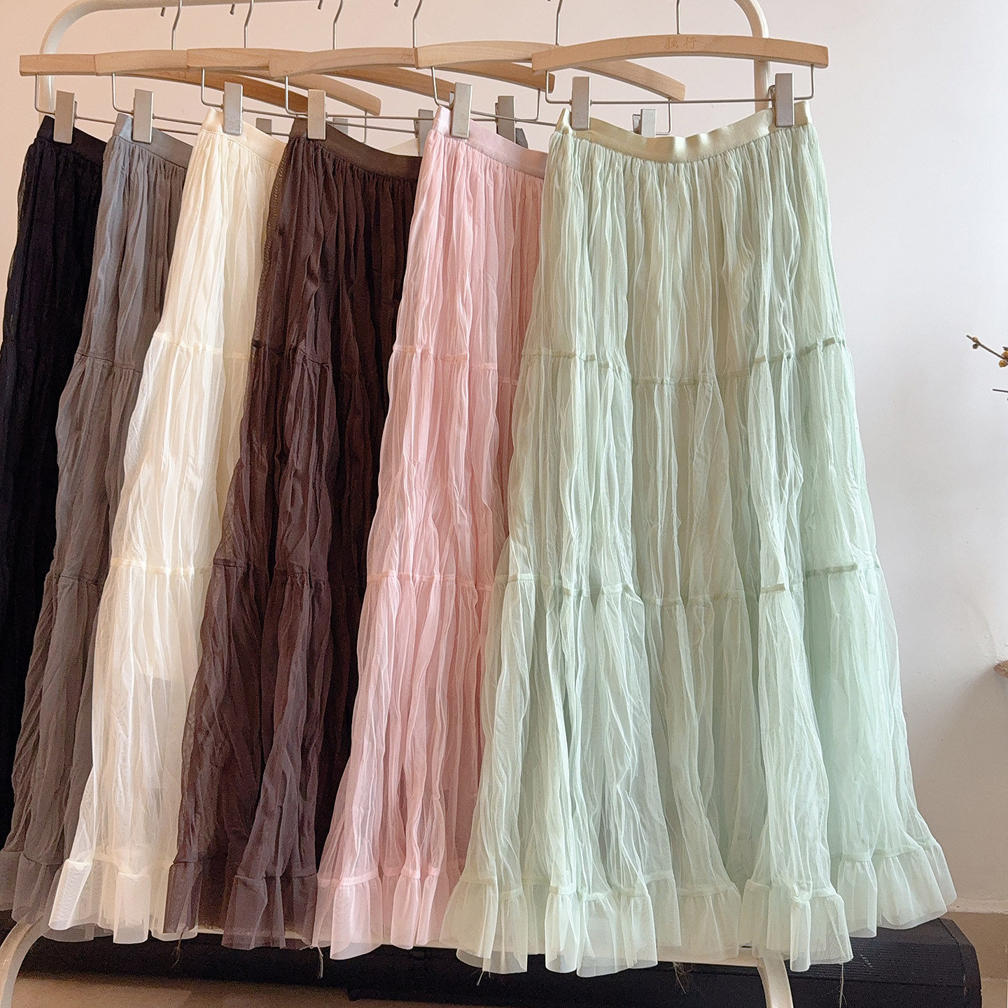 气质简约松紧腰褶皱半身裙女2026春季新款温柔风小个子长裙大摆裙,女装/女士精品,半身裙,淘宝优惠券,粉丝福利购,淘宝优惠卷