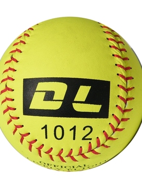 DL-1012 牛皮制 比赛用 软式垒球 慢投垒球 软PU球心 硬式垒球