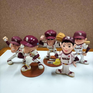 日本乐天金鹰队树脂玩偶人偶EAGLES MYHERO棒球球迷摆件RAKUTEN