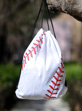 BF棒球主题涤纶束口包棒球手套棒球服棒球裤棒球鞋装备包体育运动