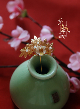 简梳妆bjdBJD古装头饰项链发簪璎珞手工自制4分3分古风新品听枫