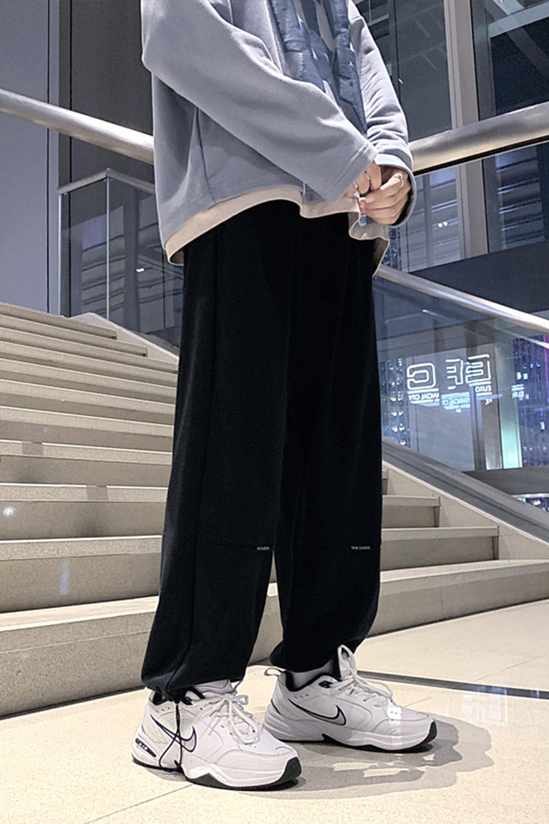 95%棉5%氨纶港风宽松潮流男士休闲运动裤BAA20222P55控68,男装休闲裤,星座1104-1