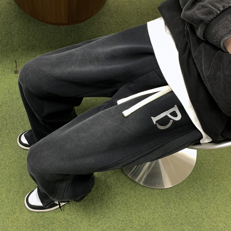 ins潮宽松百搭卫裤休闲运动长裤BAA8024P70限88，男装休闲裤，星座1104-1