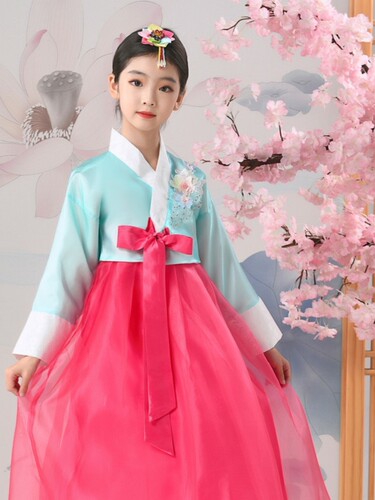 韩国儿童发带发饰朝鲜族配饰女童发卡女士韩服头饰舞台表演出头饰