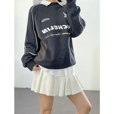 男女同款休闲圆领宽松百搭卫衣