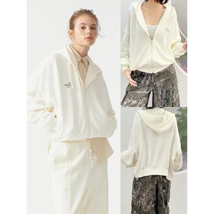 03.14新品 青春校园风减龄宽松日常休闲拉链连帽卫衣 俄潮牌LIME