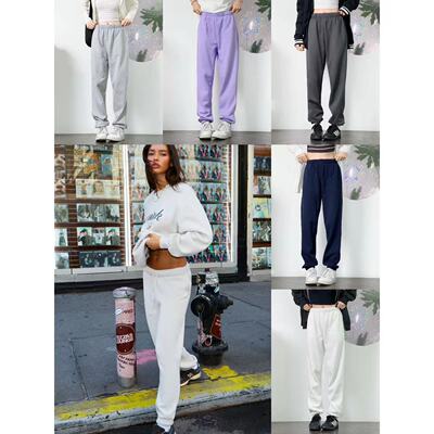 美式休闲高腰百搭束脚卫裤长裤