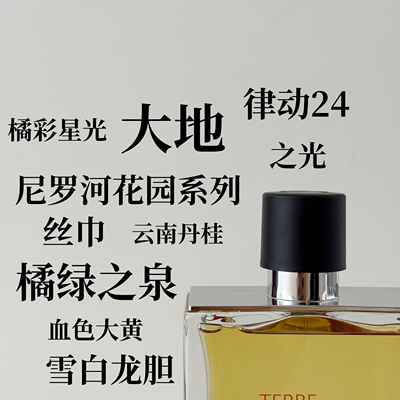 小样大地尼罗河橘彩蓝彩香水试香