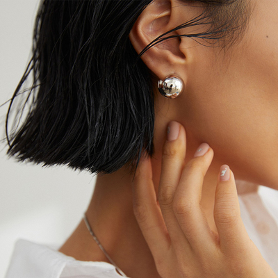 925通体纯银耳环女气质轻奢耳饰