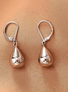 925银针水滴吊坠耳扣欧美风