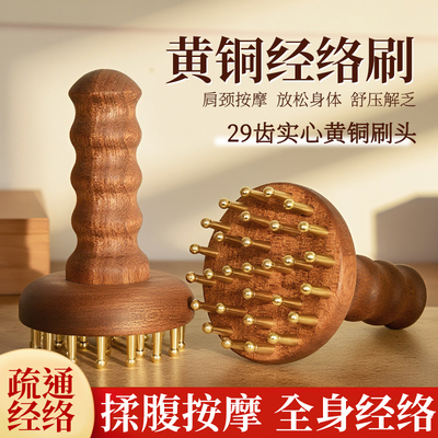 29齿黄铜经络刷全身通用刷肚子