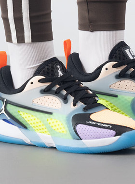 耐克男鞋2025新款JORDAN HEIR低帮透气缓震实战篮球鞋 FZ2473-018