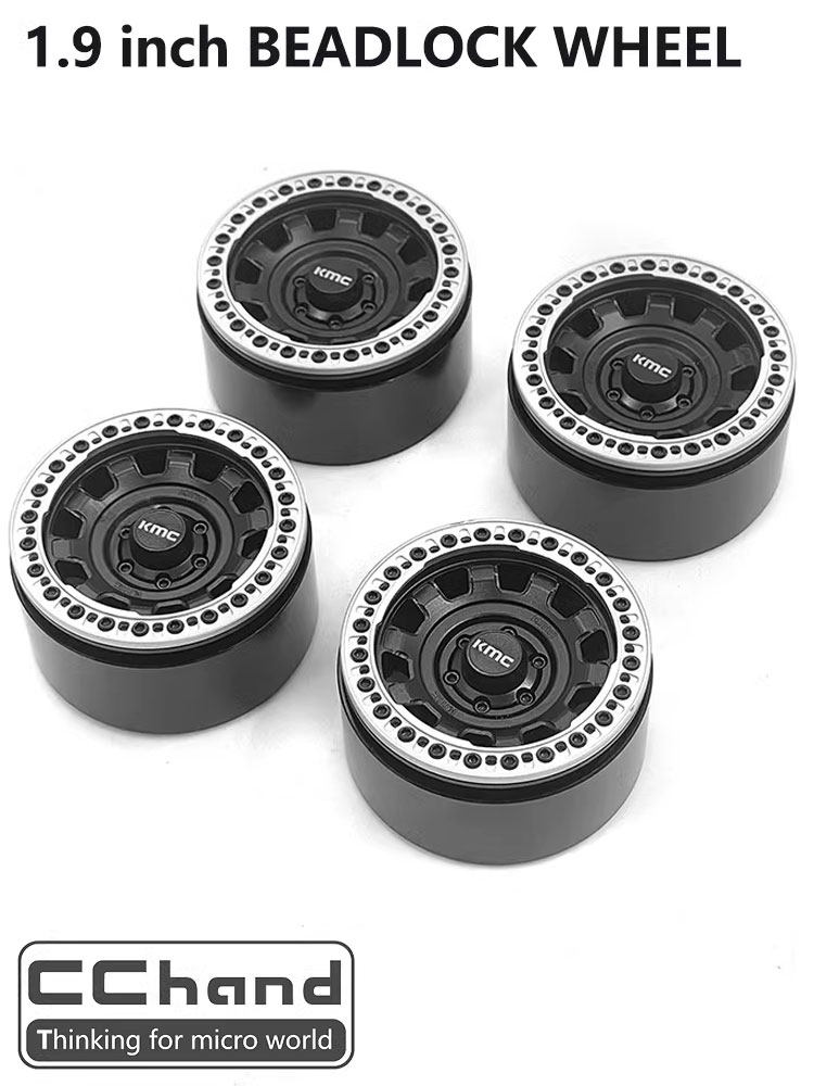 CCHAND 1.9인치 KMC-BEADLOCK 메탈 클라이밍 락 휠 허브 TRX4 3세대