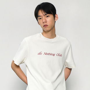 club 经典 软糯手感纯棉厚实TEE 红字TEE center nothing