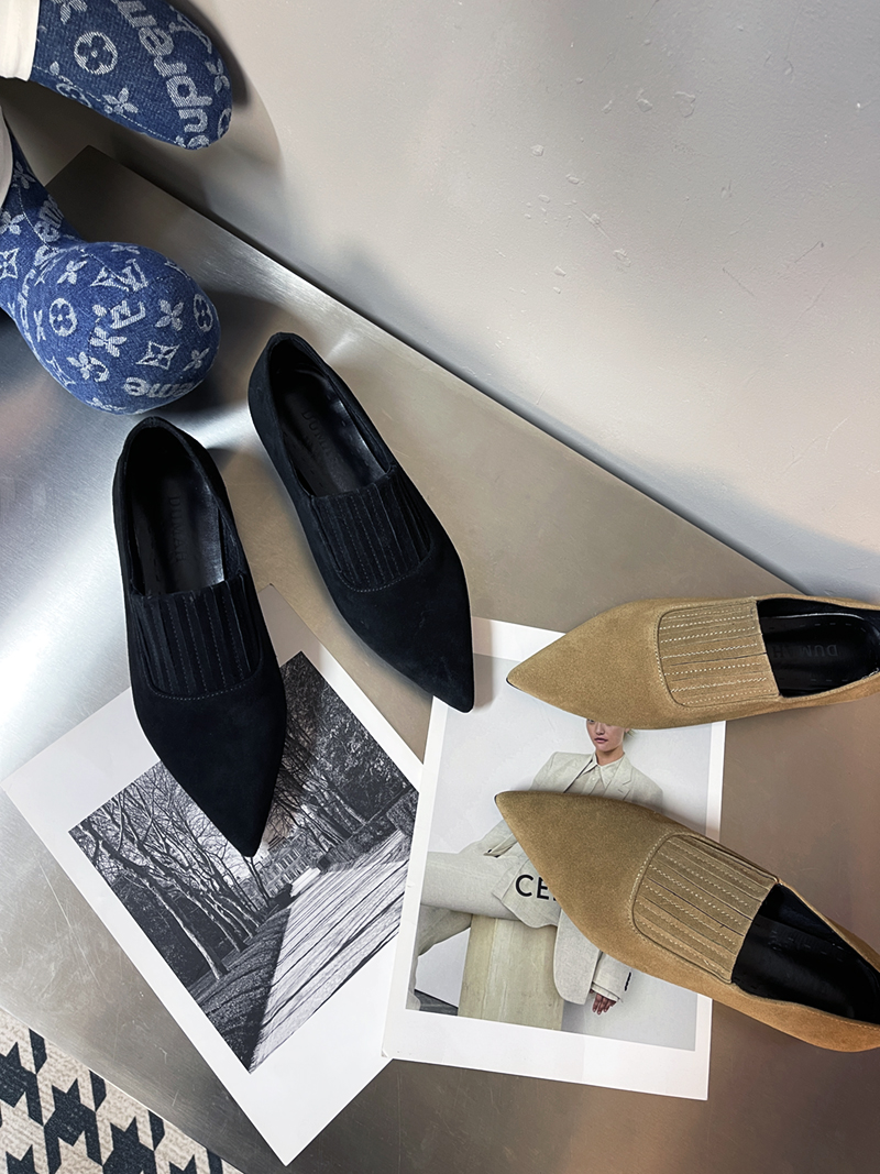 DUMAH套脚欧美原创磨砂皮平底鞋