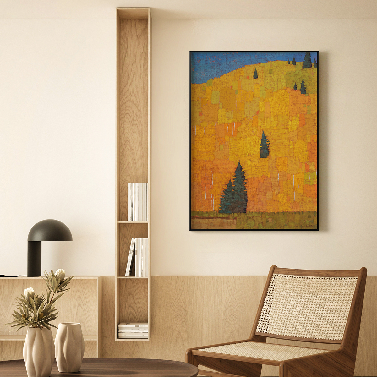 大卫格若斯曼客厅卧室沙发动物风景自然装饰画挂画艺术框油画壁画图片