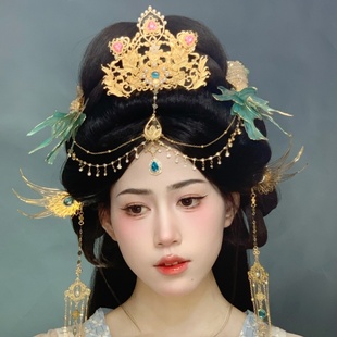 大无汉风 【鲛人】原创古风日常神女异域风发饰额链汉服发冠套装