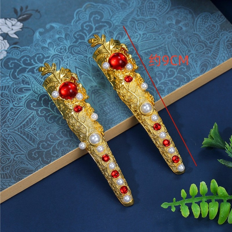 新款复古宫廷风护甲指甲古风高定新中式国风秀禾汉服旅拍配饰