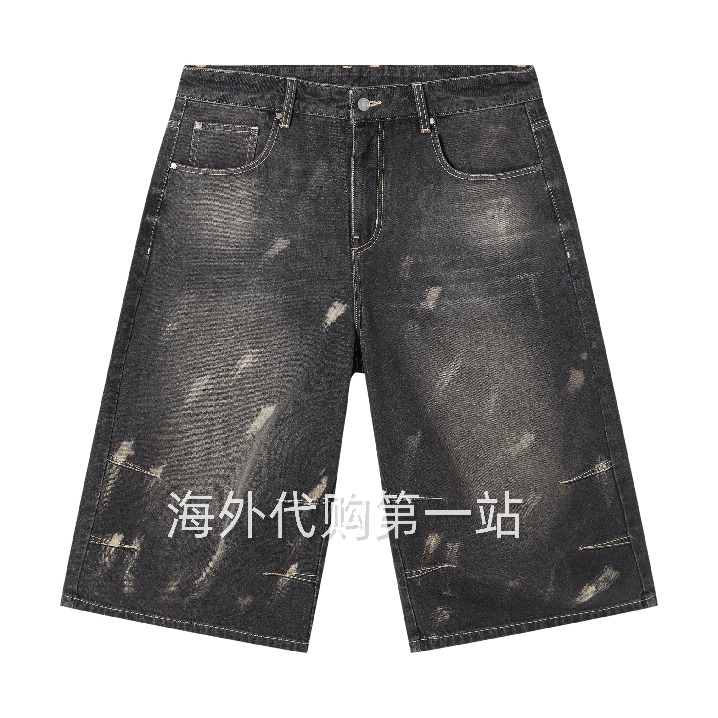 马克华菲商场同款25年春8551-21041002时尚潮流休闲牛仔中裤国内