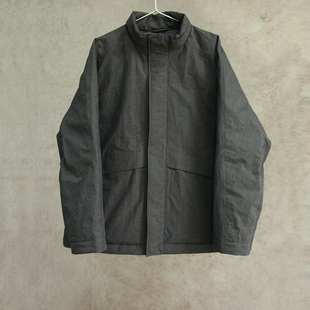 羽绒服1101 羽绒服山灰色高密棉立领95白鹅绒男款 新冬款 云芝元