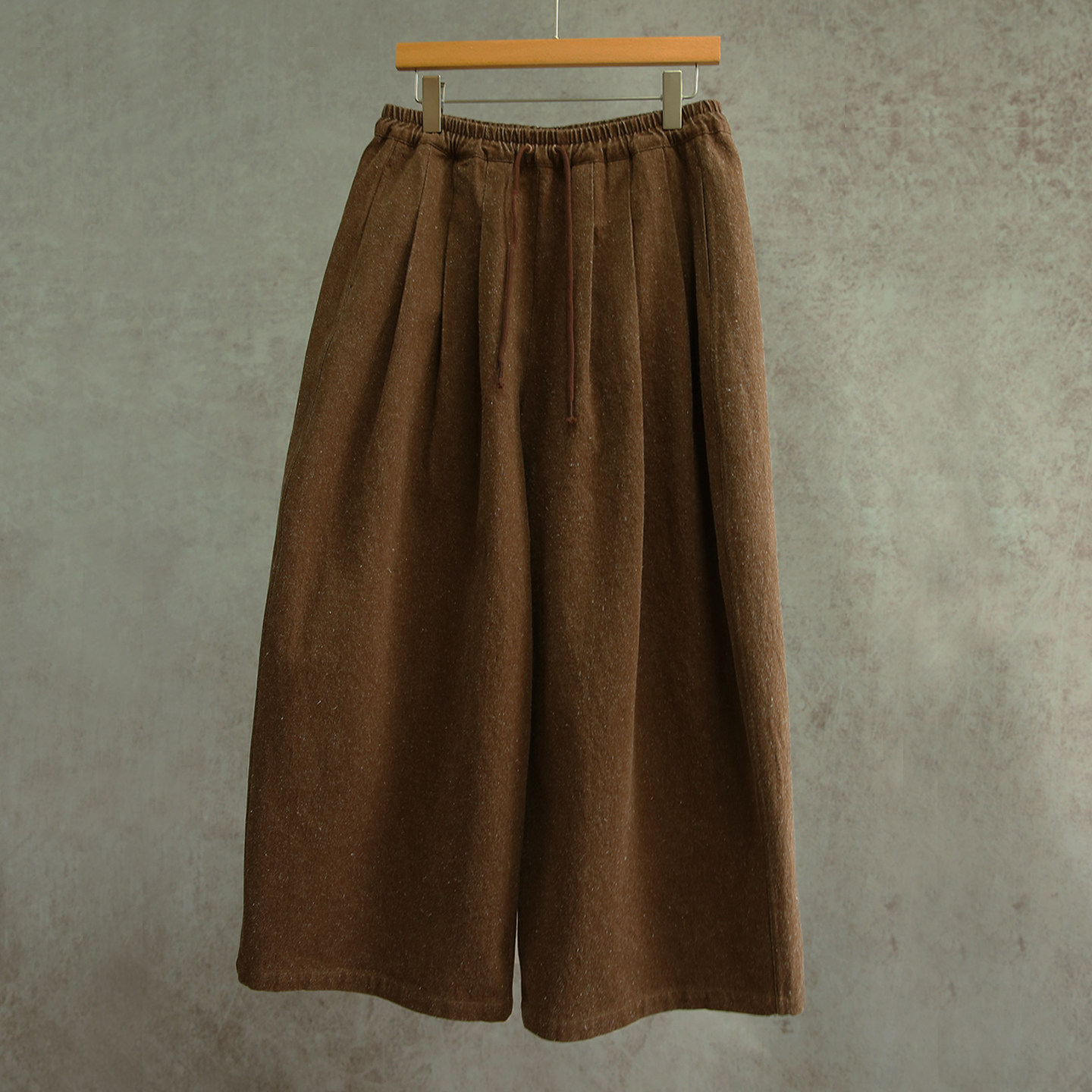 云芝元 设计师秋冬款长安咖色汉麻棉全松紧腰百搭休闲阔腿裤1803B,女装/女士精品,休闲裤,淘宝优惠券,粉丝福利购,淘宝优惠卷