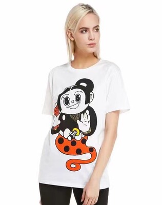 graniph 老库存 全棉贼舒服 印花杉浦茂短袖T恤 男女同款G4-2/5-3