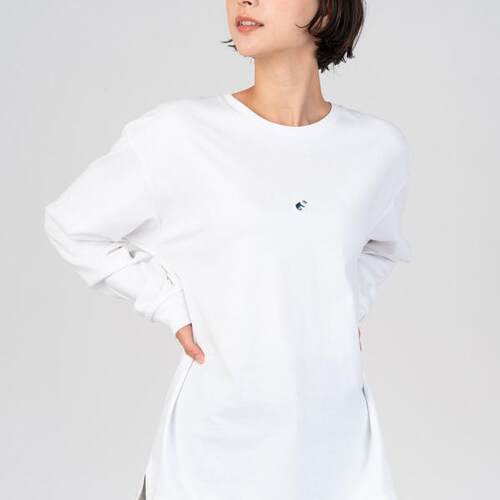 graniph 集英社 龙珠系列 全棉长袖白色刺绣T恤 男女同款