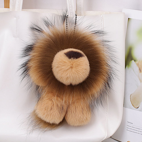 凝天裘缘挂件钥匙扣真毛