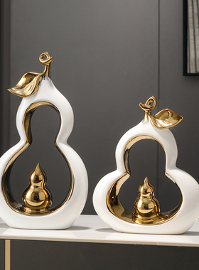 陶瓷招财现代轻奢电视柜酒柜摆件