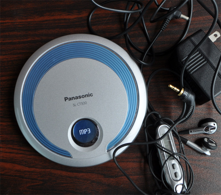 日本原装松下cd随身听sl-ct500 cd播放器 听音乐学英语