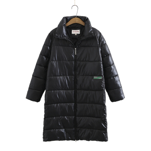 Y2092胖妹妹mm加肥大码羽绒棉服棉衣长款230斤直筒宽松显瘦立领冬