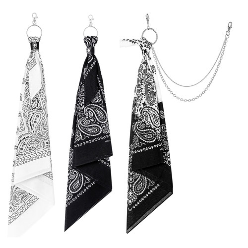 纯棉腰果花方巾潮牌街头嘻哈