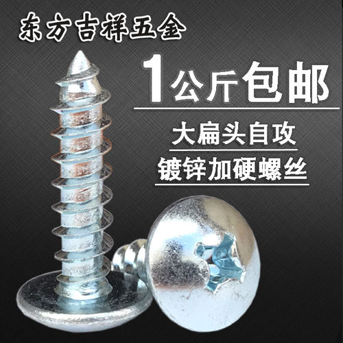 嘉兴碳钢大扁头自攻钉环保镀锌