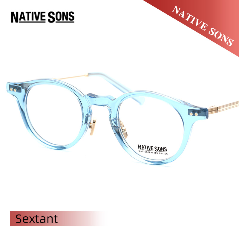 NATIVE SONS复古手造男女近视眼镜Sextant Siegel Sputnik