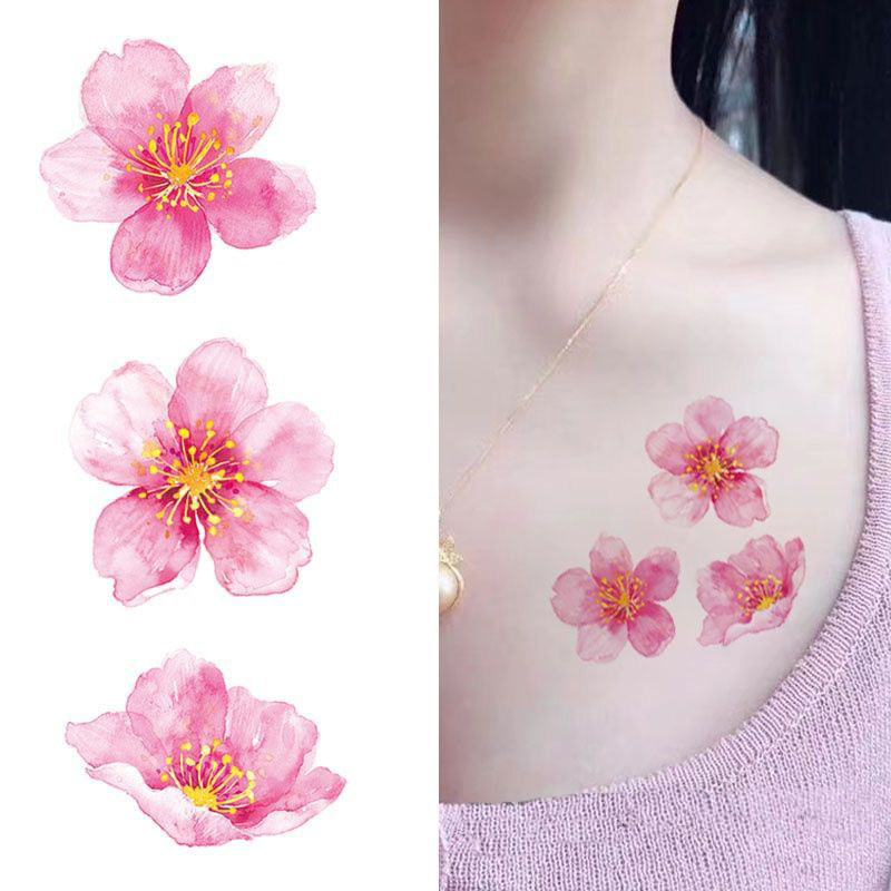 少女心桃花纹身贴粉色花朵花苞花瓣锁骨防水持久中国风复古写真女,家居饰品,其他贴饰,淘宝优惠券,粉丝福利购,淘宝优惠卷