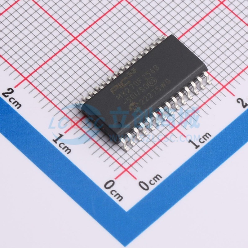 单片机(MCU/MPU/SOC) PIC32MX270F256B-50I/SO SOIC-28 MICROCHIP