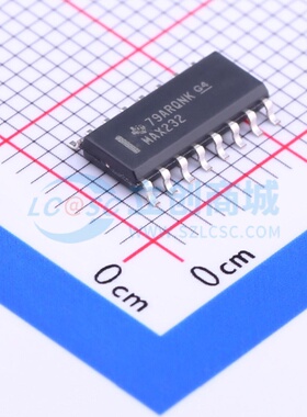 RS232芯片 MAX232DRG4 SOP-16 TI/德州 电子元器件配单 原装正品