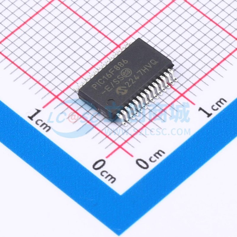 单片机(MCU/MPU/SOC) PIC16F886-E/SS SSOP-28 MICROCHIP(美国微