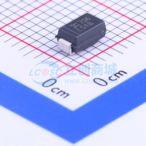 快恢复/超快恢复二极管 ES1B-13-F SMA(DO-214AC) DIODES(美台)