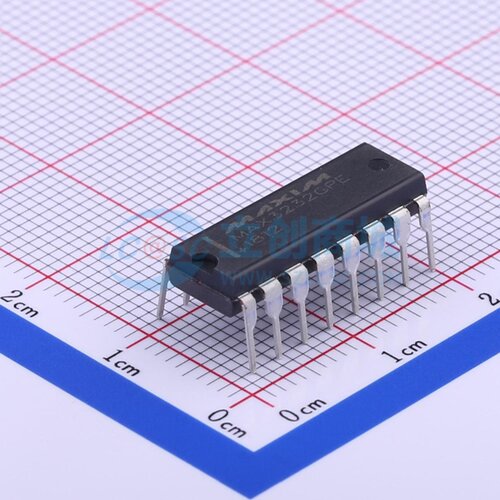 RS232芯片 MAX3232CPE+ DIP-16 MAXIM(美信) 电子元器件原装正品