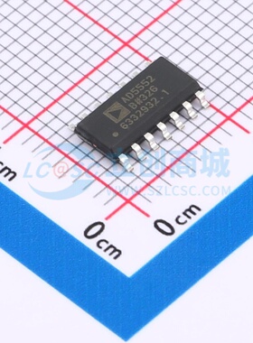 数模转换芯片DAC AD5552BRZ SOIC-14 ADI(亚德诺) 电子元器件配单