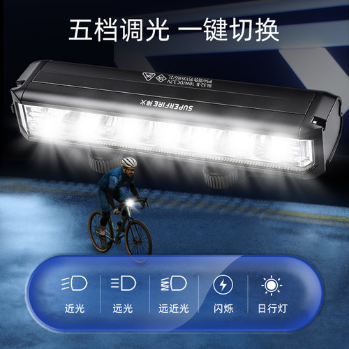 神火BL32夜间手电筒夜骑骑行装备