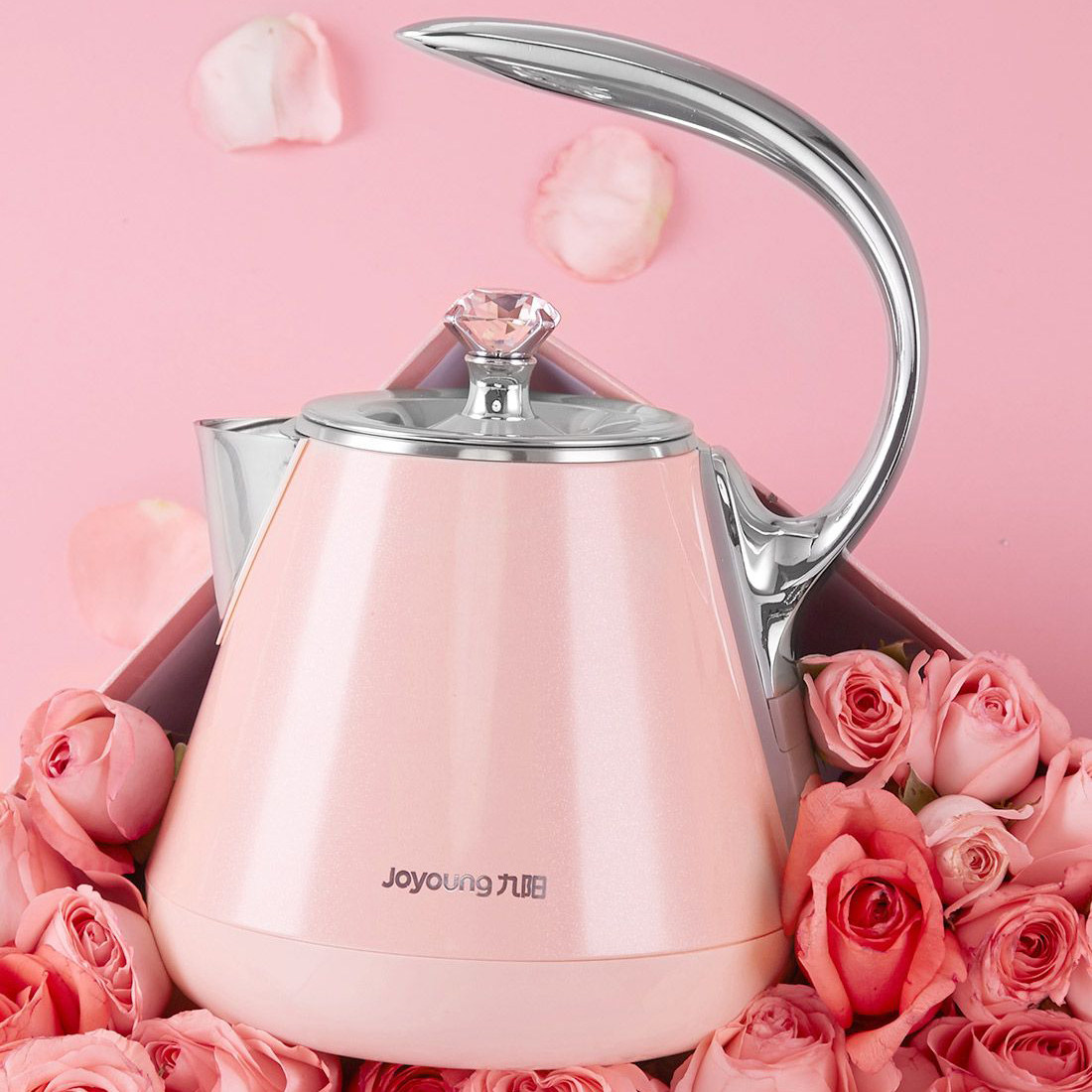 Joyoung/九阳 K12-F3公主电热水壶家用星月壶304不锈钢开水煲