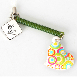 2010年上海世博会 爱心世博手机擦吊饰钥匙链 官方正品世博纪念品