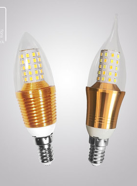 LED灯泡螺丝扣三色节能灯炮适用恒大卧室客厅水晶吊灯leb小头e14