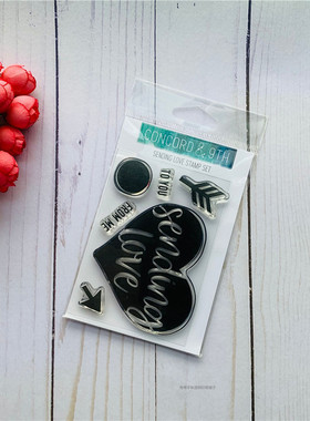 Concord & 9th 爱的寄语 Sending Love 进口透明印章