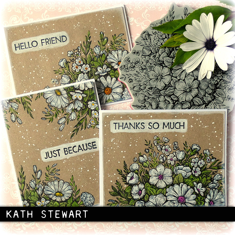 Tim Holtz 美好花艺花束橡皮印章  Floristry