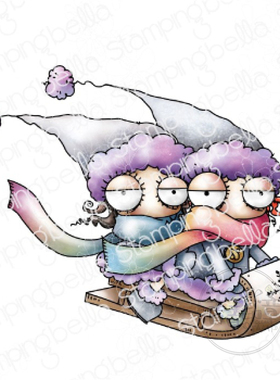 Stamping Bella 雪橇速滑 Oddball on a Sled 进口橡皮印章