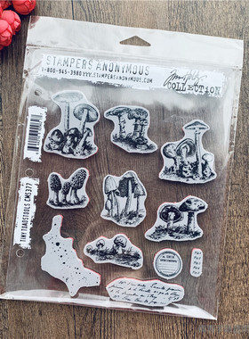 Tim Holtz 小蘑菇 Tiny Toadstools 进口橡皮印章